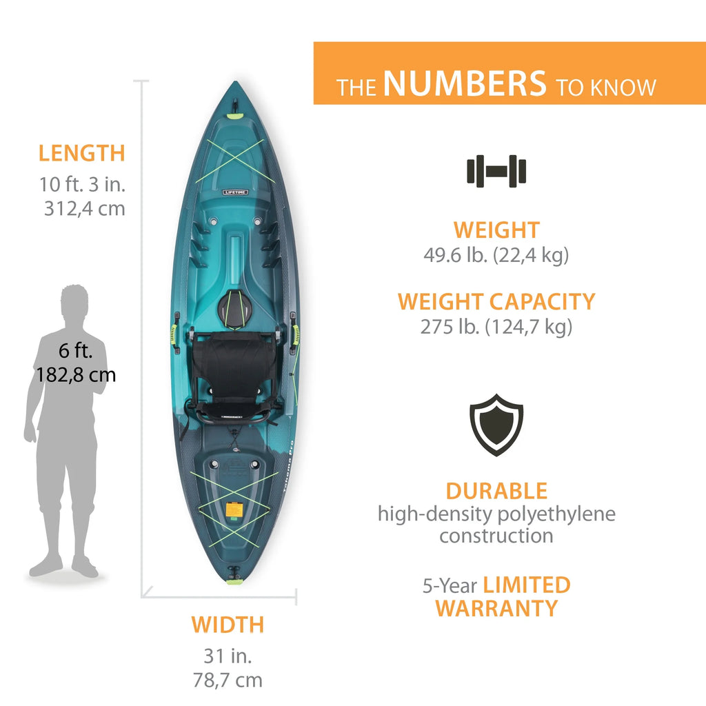 Lifetime Tahoma Pro Sit-On-Top Kayak, Aurora Fusion (91191)