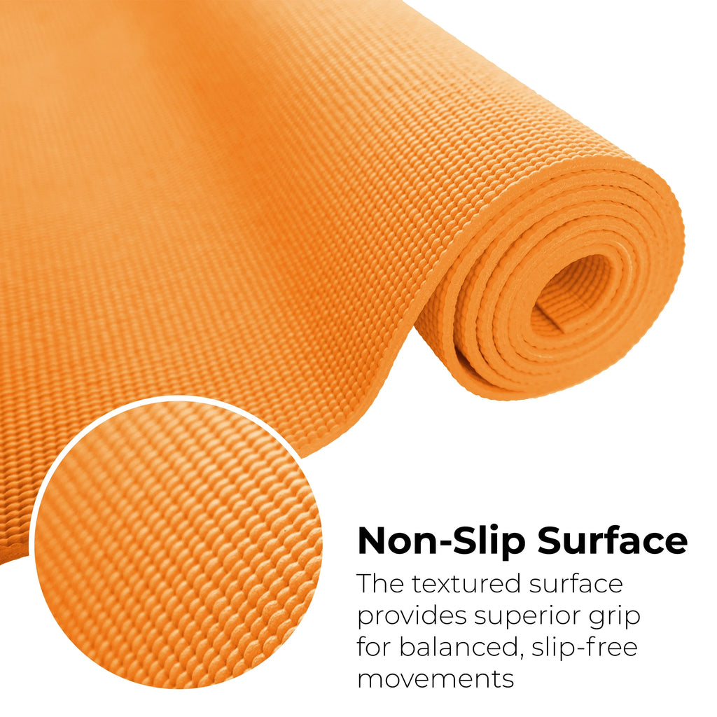 Hello Fit Bulk Yoga Mats, 10-Pack – 68" x 24", 4mm Thick, Non-Slip & Non-Toxic – Ideal for Schools, Studios & Gyms, Assorted