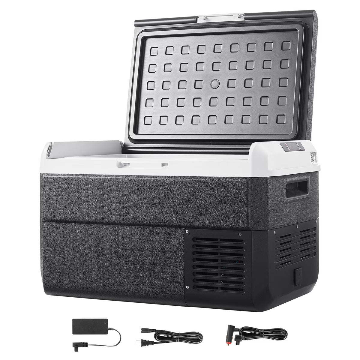 VEVOR Portable Car Refrigerator 42 Qt, 12V Portable Freezer with Single Zone, 12/24V DC & 110-240V AC Electric Cooler with -4 -68 Cooling Range, for Car Truck Vehicle RV Boat Outdoor & Home use