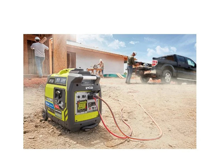 Ryobi 2,300-Watt Recoil Start Bluetooth Super Quiet Gasoline Powered Digital Inverter Generator with CO Shutdown Sensor