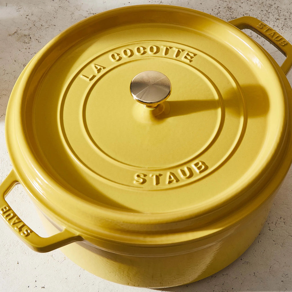 Staub Cast Iron 4-qt Round Cocotte - Matte Black