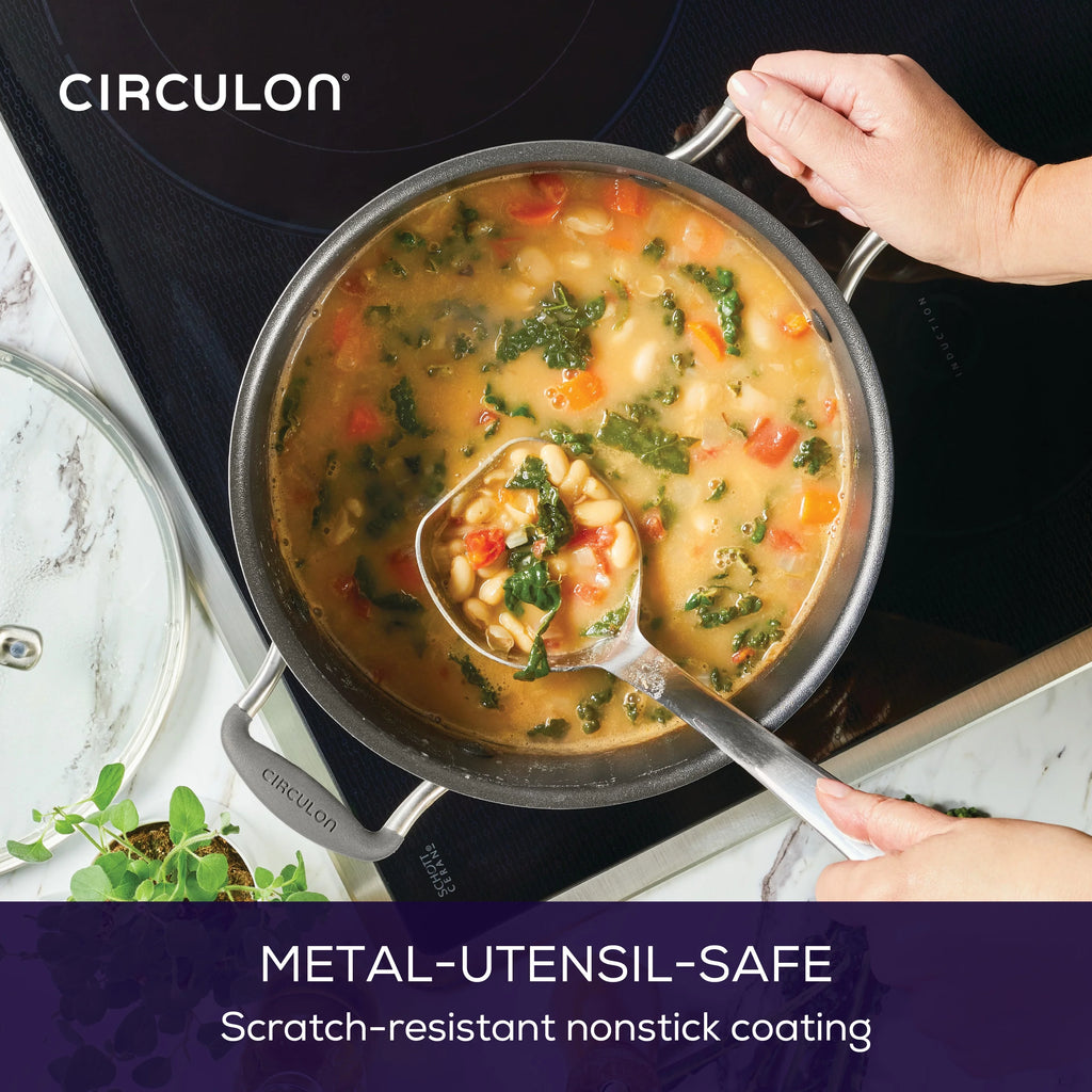 Circulon A1 Series 8 qt Stockpot with Scratch Defense Technology
