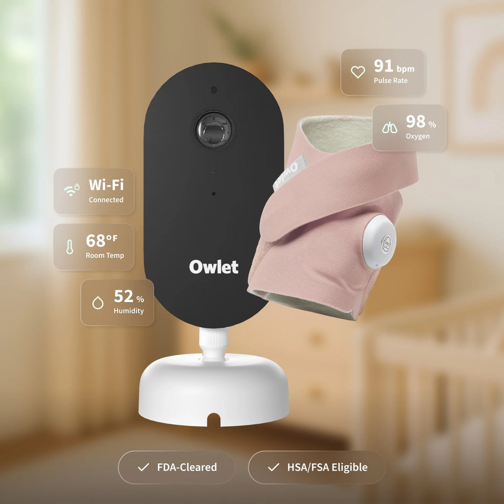 Owlet Dream Duo (3rd Gen) FDA-Cleared, All-in-One Smart Baby Monitoring with Sock & 2K HD Cam