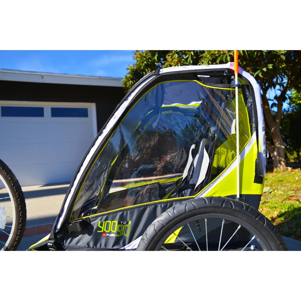 Allen Sports Remolque para Bicicleta Infantil de Dos Ruedas, Rojo