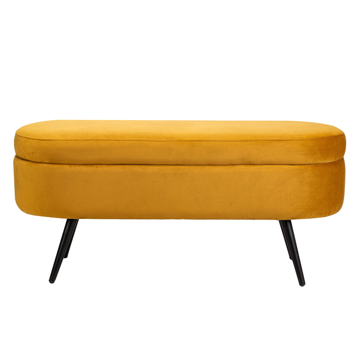 Metal and White Boucle Storage Bench Modern Design Style Entryway