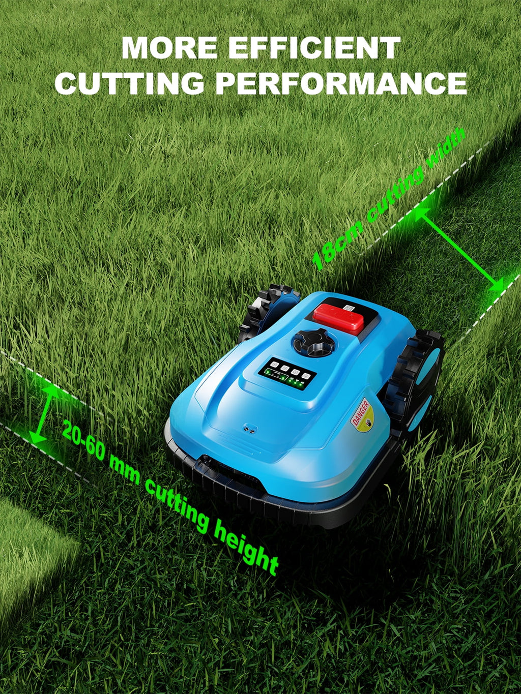 ACFARM 20V 4.0Ah Robotic Lawn Mower 1/4 Acre (Battery & Charger Included)