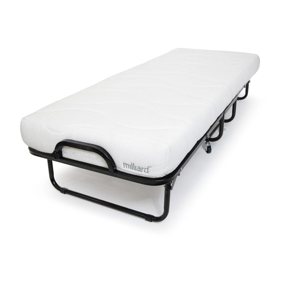 Milliard Diplomat Folding Bed Cot Size - with Luxurious Memory Foam Mattress and a Super Strong Sturdy Frame 75 x 31