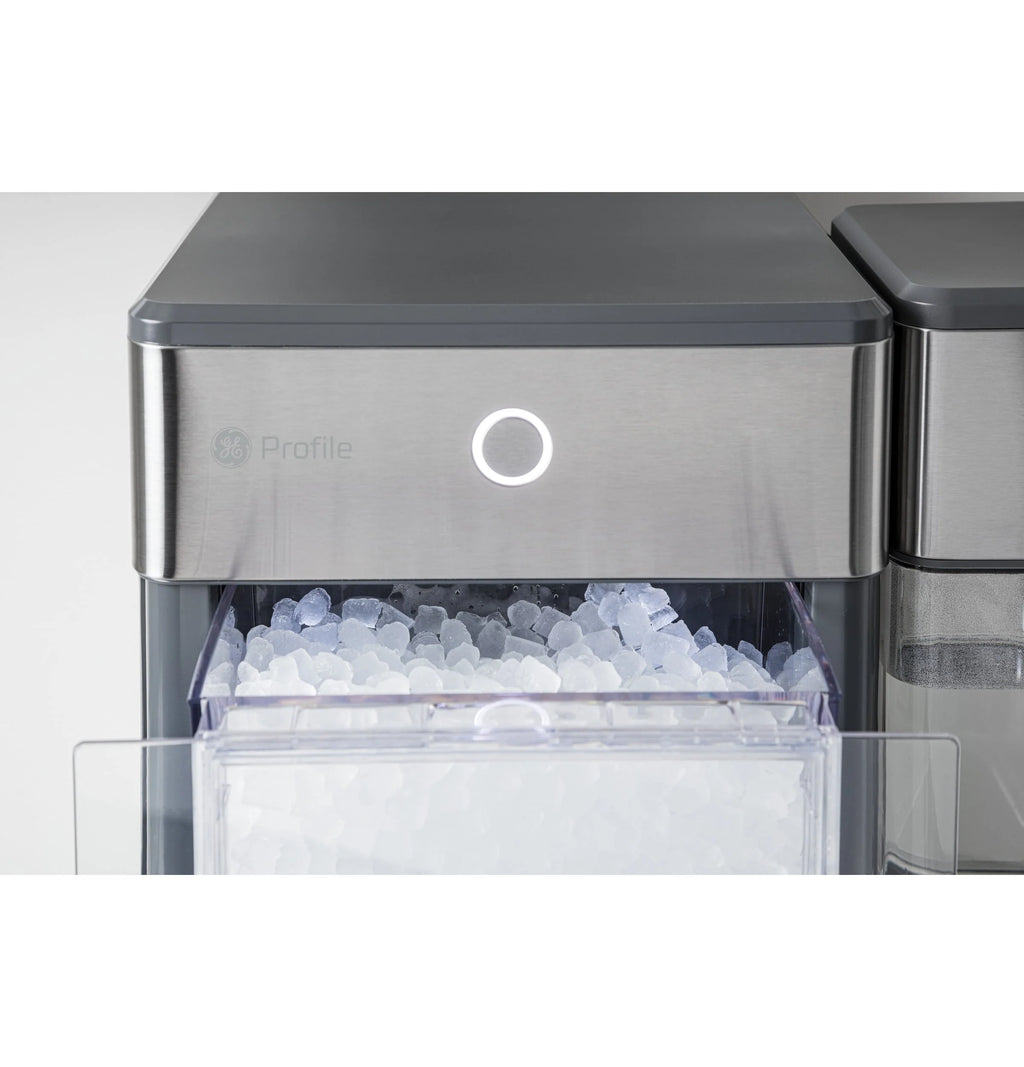 GE Profile Opal Nugget Ice Maker with Side Tank, Countertop Icemaker, Stainless Steel