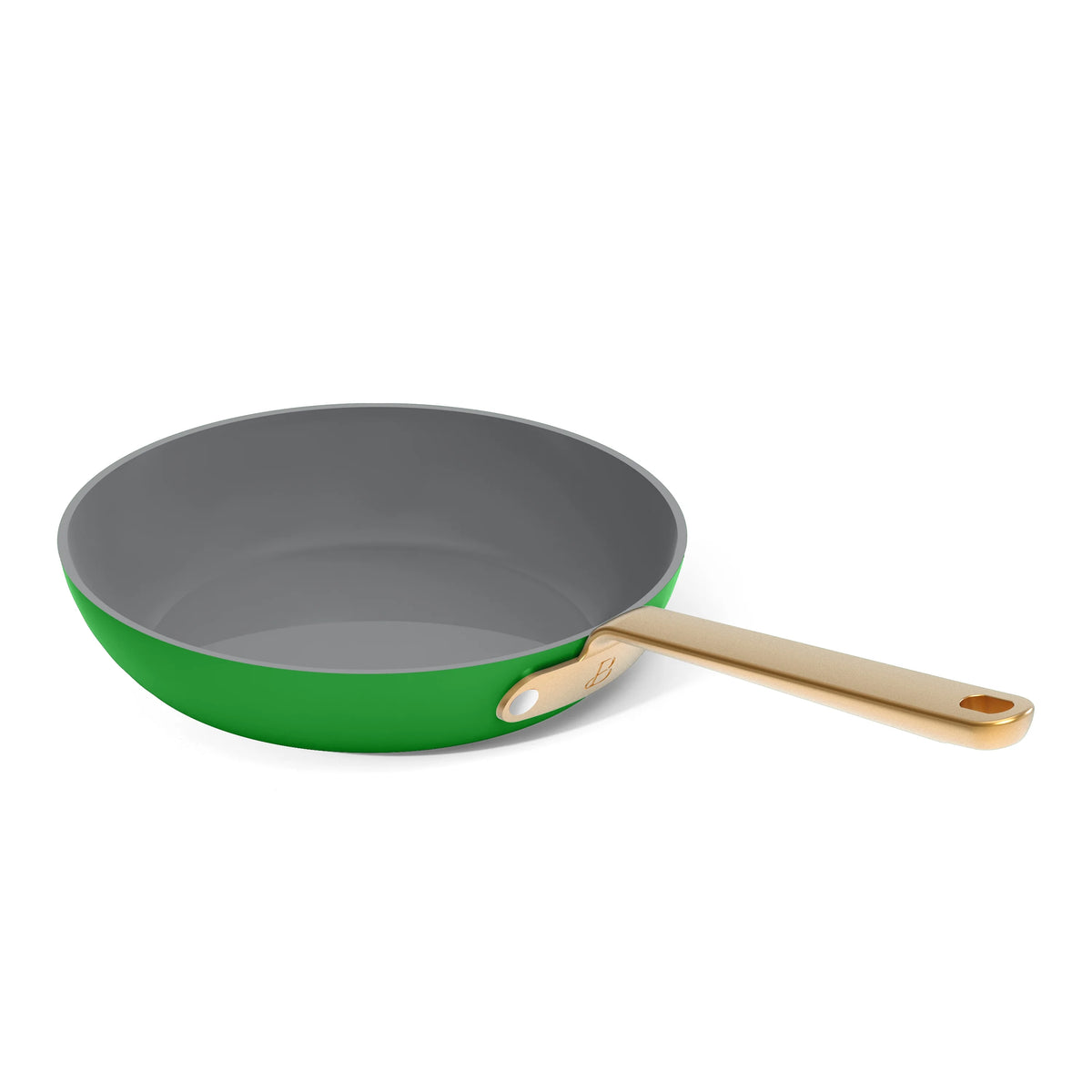 Beautiful 12pc Ceramic Non-Stick Cookware Set with Strainer Lids, White Icing by Drew Barrymore