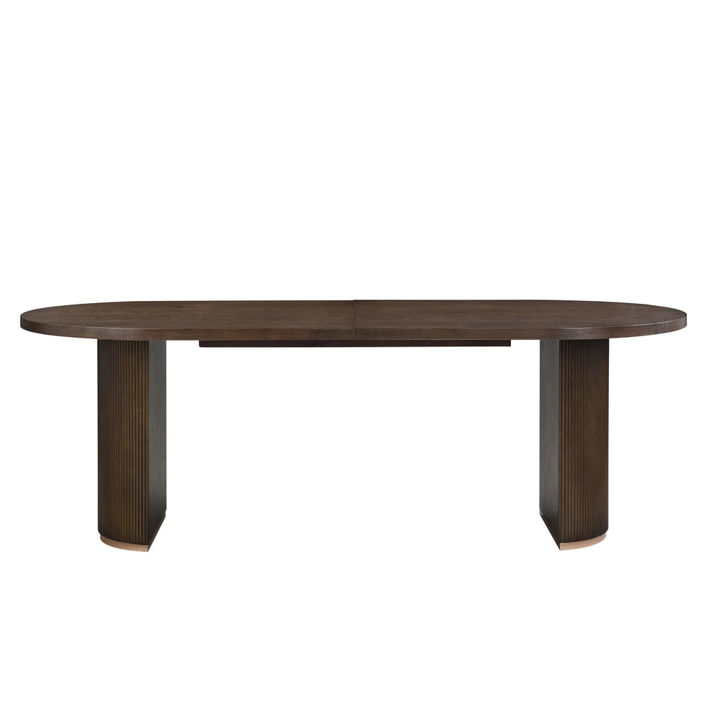 Christopher Knight Home Minimalist 88 Oval Dining Table for 4-6, Espresso