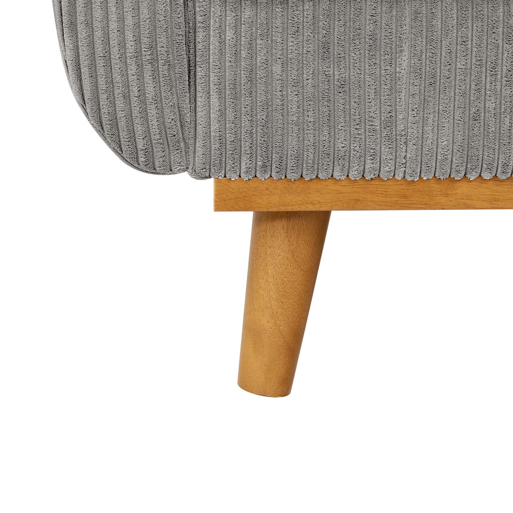 Aukfa 68" Small Sofa Couch Comfy Mid Century Modern Loveseat Sofa for Living Room Bedroom, Cream