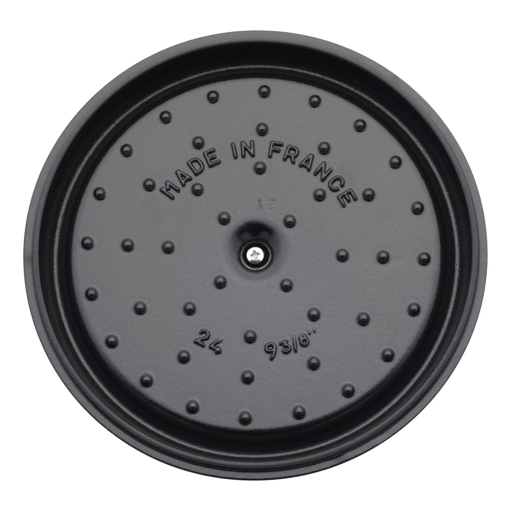 Staub Cast Iron 7-qt Round Cocotte - Grenadine