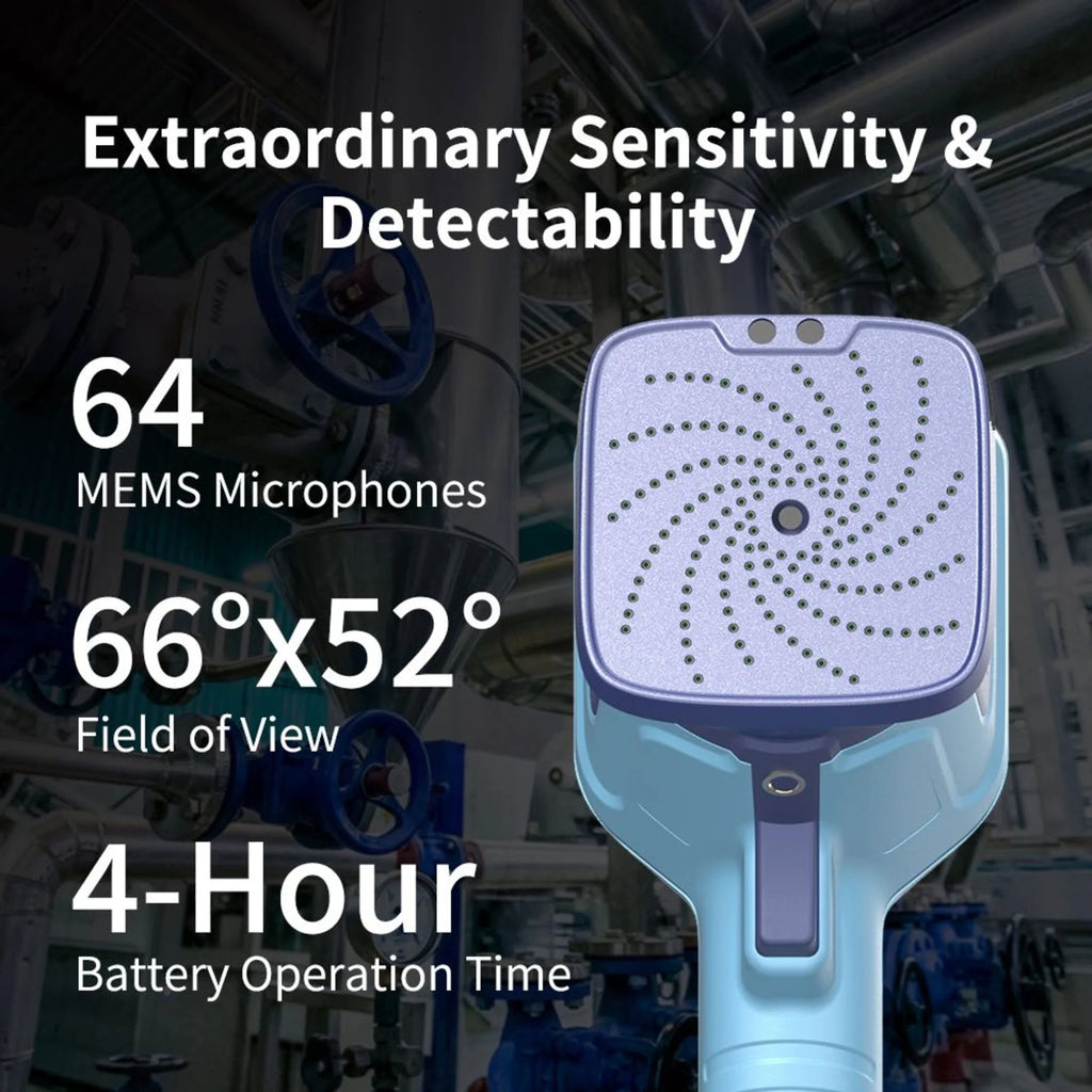FOTRIC TD2 Acoustic Imager,64 MEMS Digital Microphones,Industrial Acoustic Imaging Camera,Compressed Air Leak Detection,66 52 FOV,13 Megapixel,2~100kHz Frequency Range, 3.5" Touch Screen