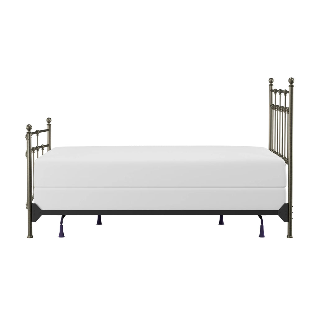 Hillsdale Furniture Providence Metal Full Bed with Spindle and Casting Design, Antique Bronze