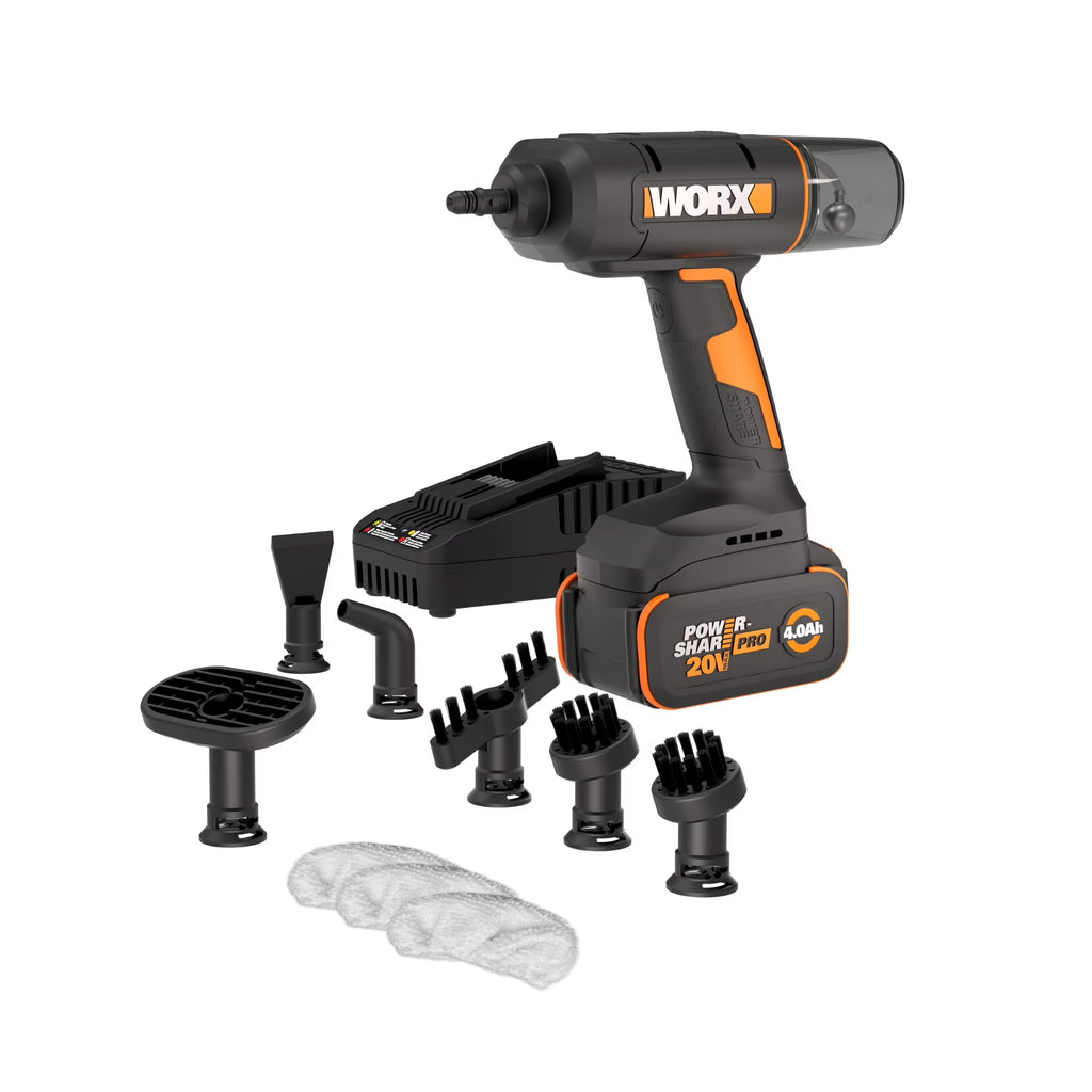 Worx WX770L 20V SteamStorm Battery Powered Cordless Handheld Steam Cleaner