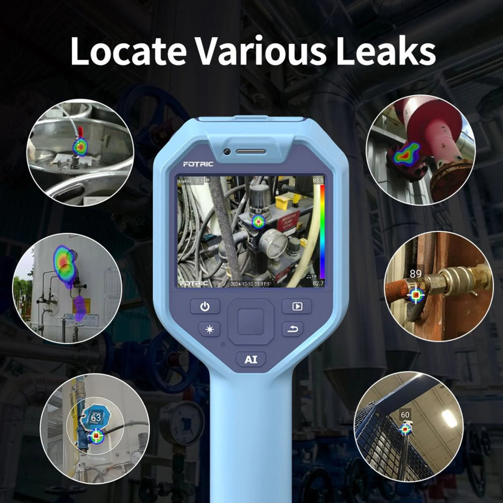 FOTRIC TD2 Acoustic Imager,64 MEMS Digital Microphones,Industrial Acoustic Imaging Camera,Compressed Air Leak Detection,66 52 FOV,13 Megapixel,2~100kHz Frequency Range, 3.5" Touch Screen