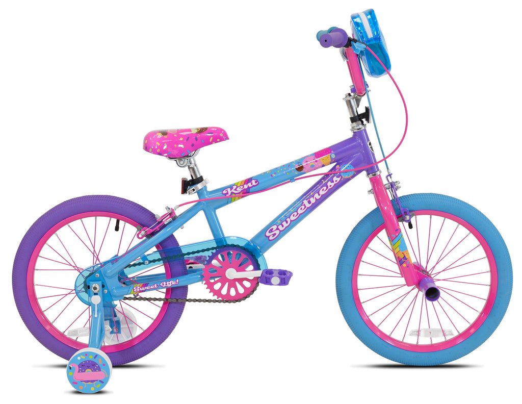 18" Sweetness Girls Bike, Purple/Pink/Blue