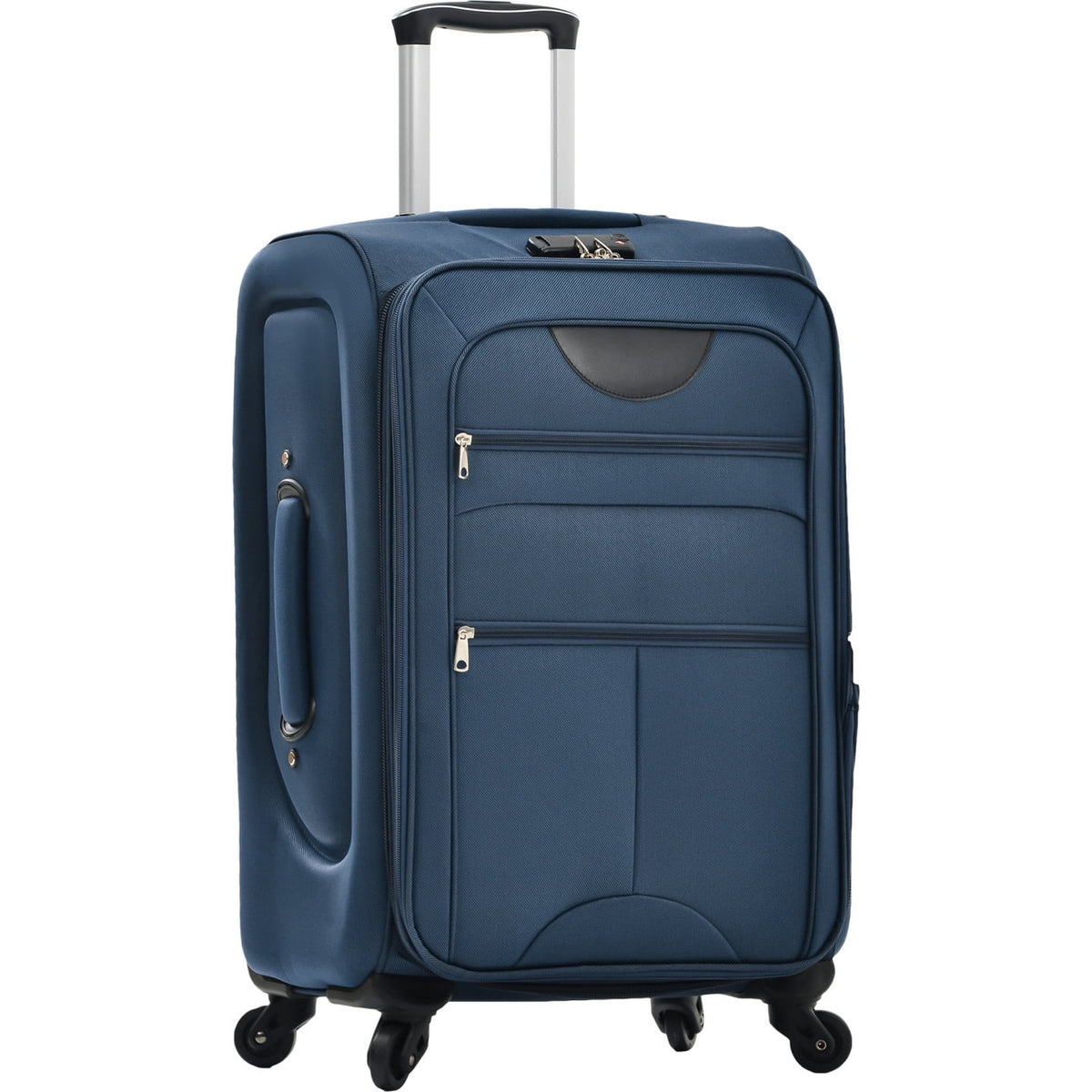 Expandable Softside Luggage Sets 3 Piece,Upright Spinner Suitcases with Wheels,Lightweight Carry on Luggage Travel Set,Green