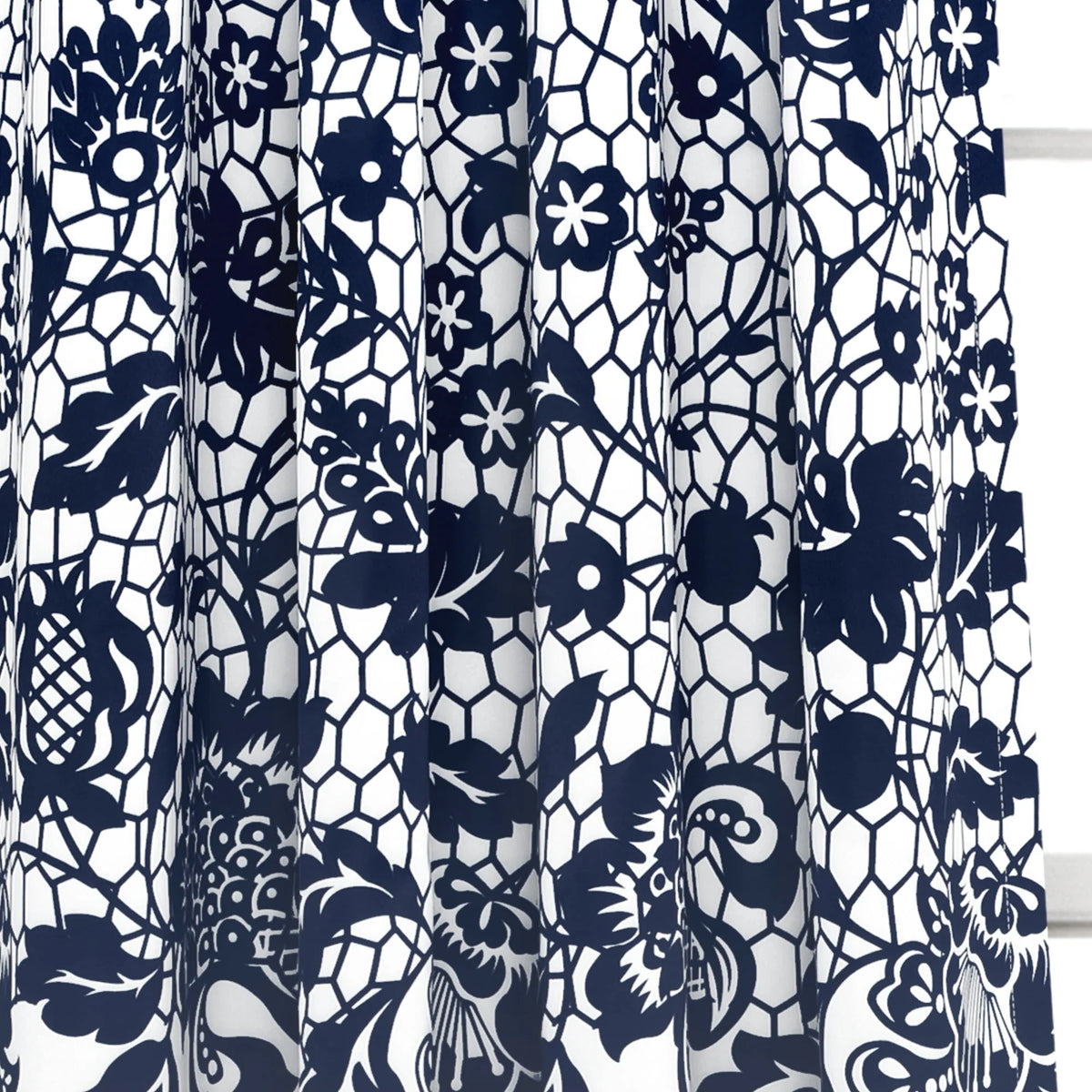 Lush Decor Estate Garden Print Room Darkening Window Curtain Panels Set