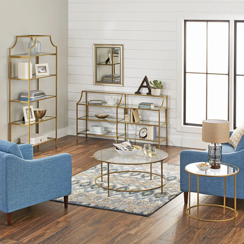 Better Homes & Gardens Nola Side Table, Gold Finish