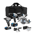 HART 20 Volts 4-Tool Brushless Combo Kit, (1) 2.0Ah and (1) 4.0Ah Lithium-Ion Battery