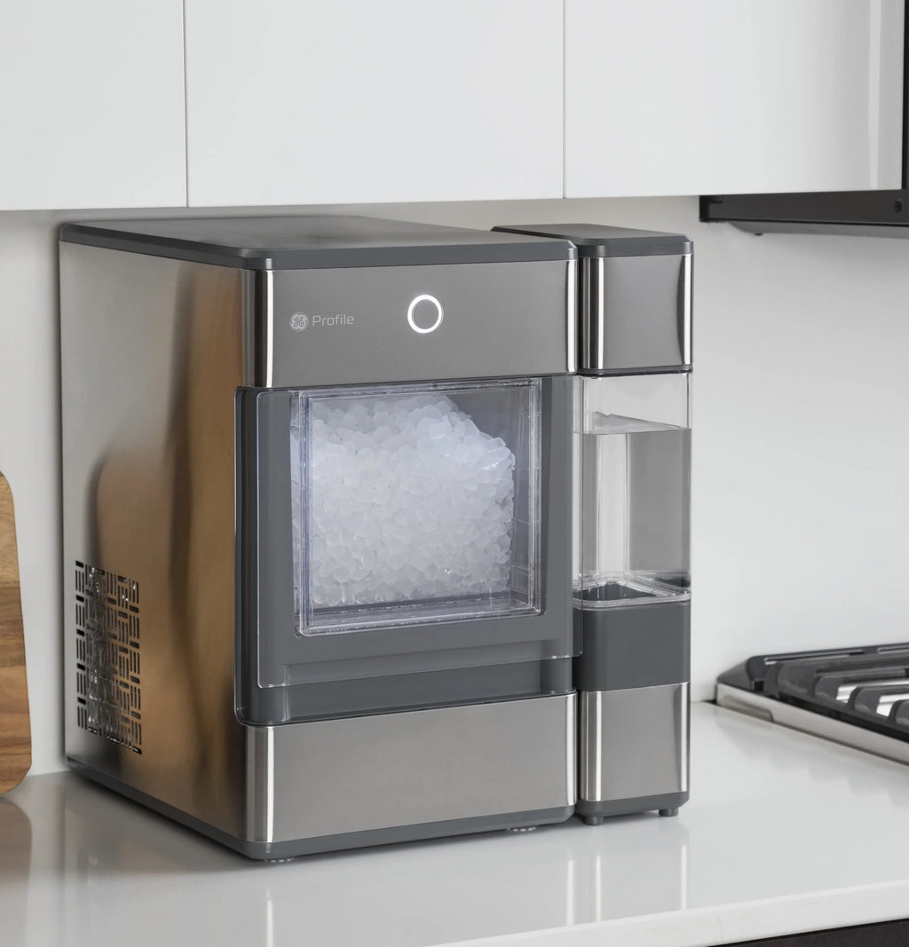 GE Profile Opal Nugget Ice Maker with Side Tank, Countertop Icemaker, Stainless Steel