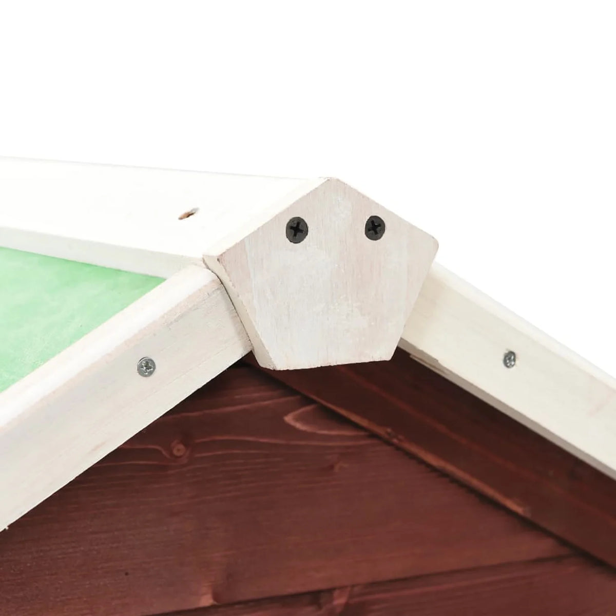 Pefilos 55" 2 Story Rabbit Hutch with Ramp, Tray, Wood Bunny Cage Poultry Chicken Coops, Beige