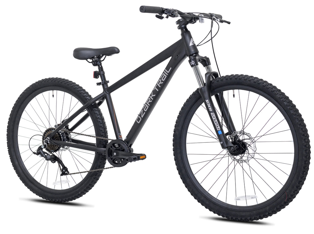 Ozark Trail 27.5" Vibe Mountain Bicycle, Small Frame, Fits Riders 5'0" - 5'6", Black, Adult, Unisex
