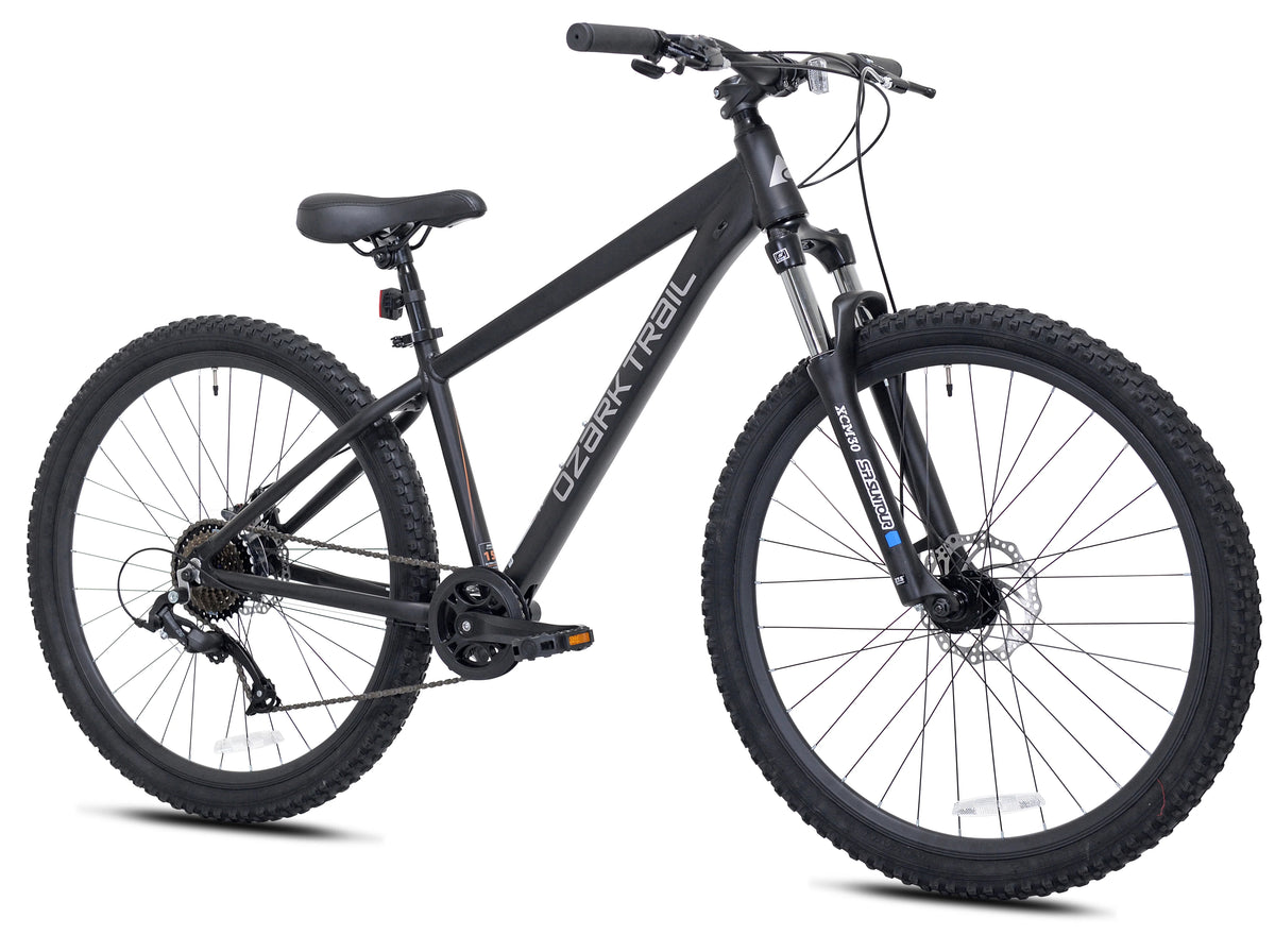 Ozark Trail 27.5" Vibe Mountain Bicycle, Small Frame, Fits Riders 5'0" - 5'6", Black, Adult, Unisex