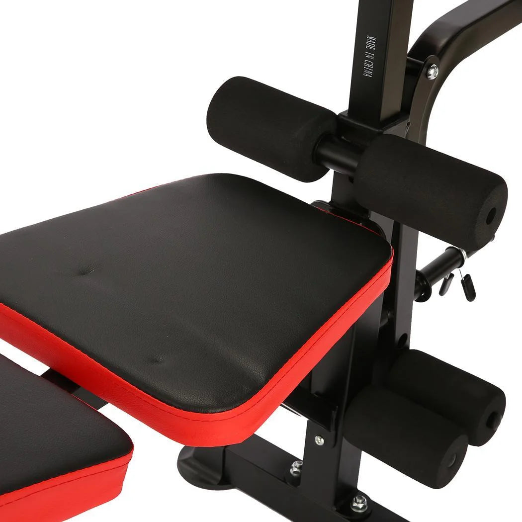 VIBESPARK Adjustable Weight Bench 600lbs 5-in-1 Foldable Workout Bench Set with Barbell Rack Leg Developer Preacher Curl Rack Dumbbell Fly Attachment, Multi-Function Strength Training Bench Press