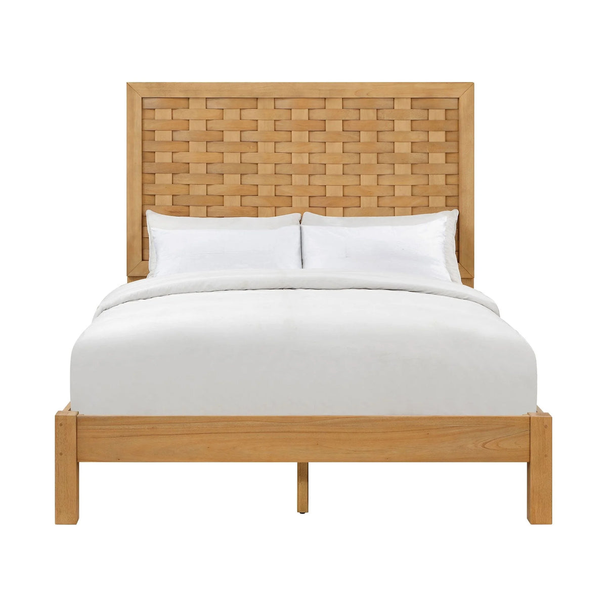 Better Homes & Gardens Bristol Queen Woven Bed, Natural Oak finish, by Dave & Jenny Marrs