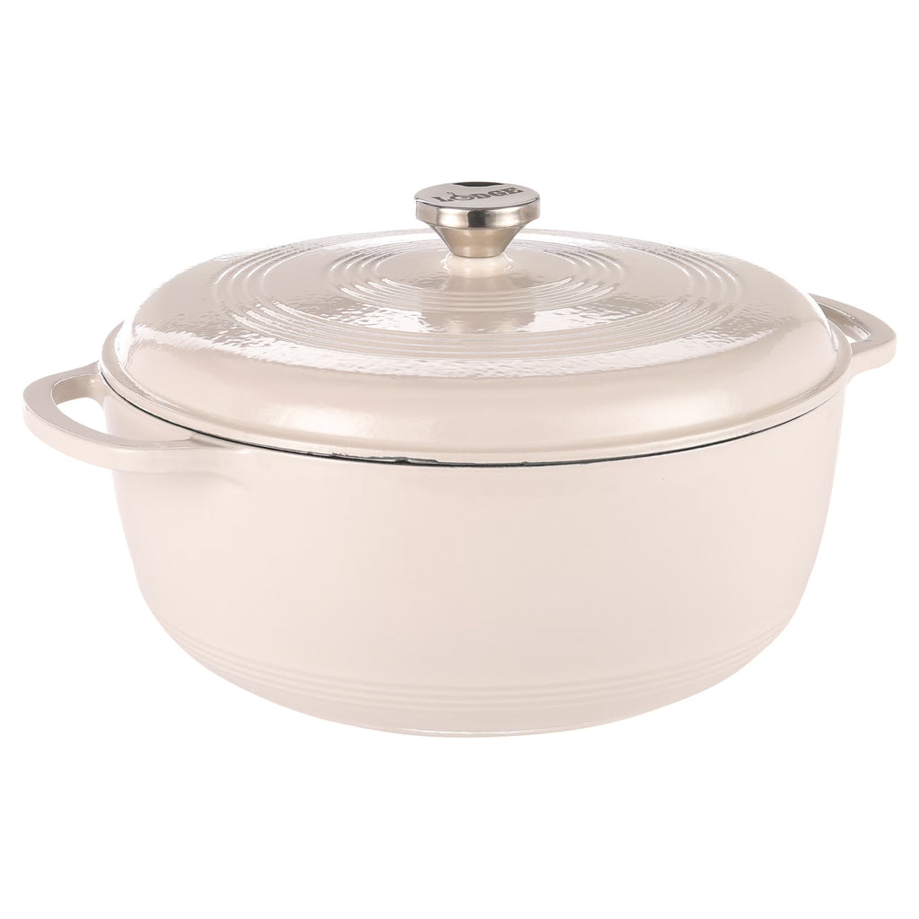 Lodge Enamel Cast Iron 7.5 Quart Dutch Oven, Blue, EC7D33