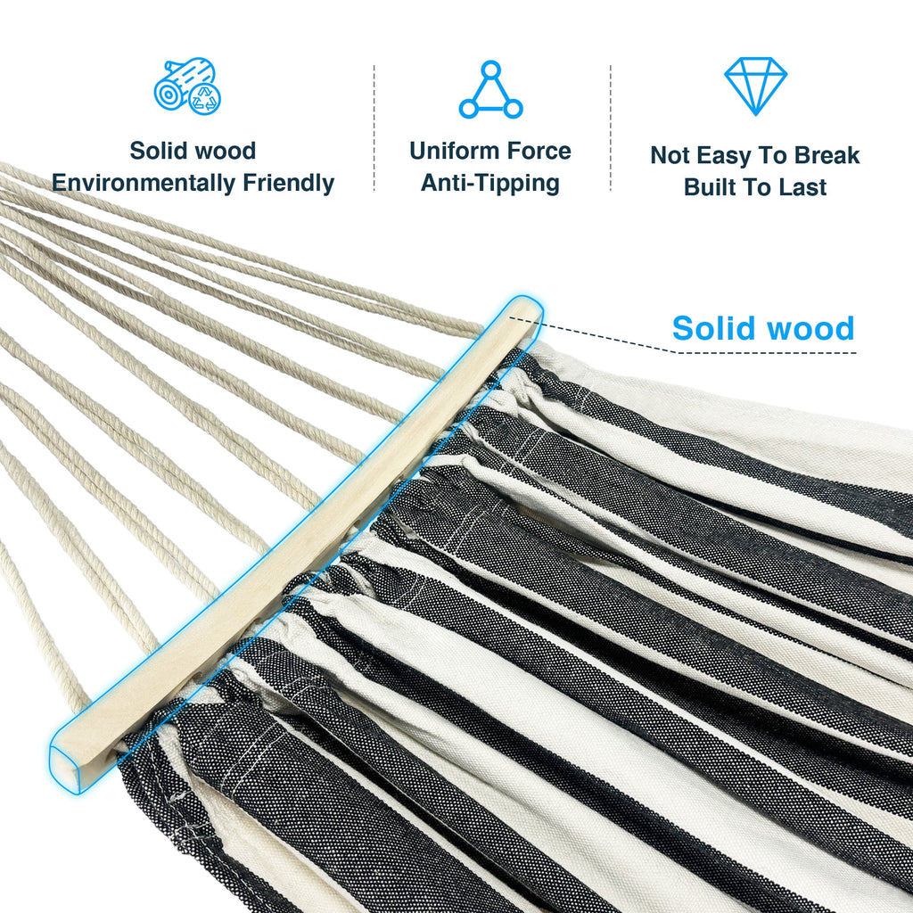 KEESTP Comfortable 2 Person Hammock with Stand,Portable Detachable Brazilian Hammock,450lb Capacity - Tropical