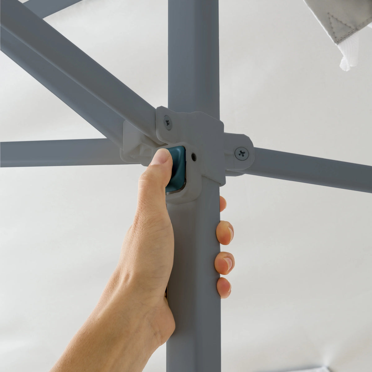 Ozark Trail 14' x 14' Instant Lighted Canopy for Camping - Blue, Gray