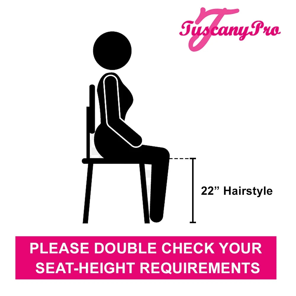 TuscanyPro Portable Makeup Artist Chair with Storage Cart & Umbrella Light Set - Perfect for Makeup, Salons, Movie Sets - Italian Design - 29 Inch Seat Height