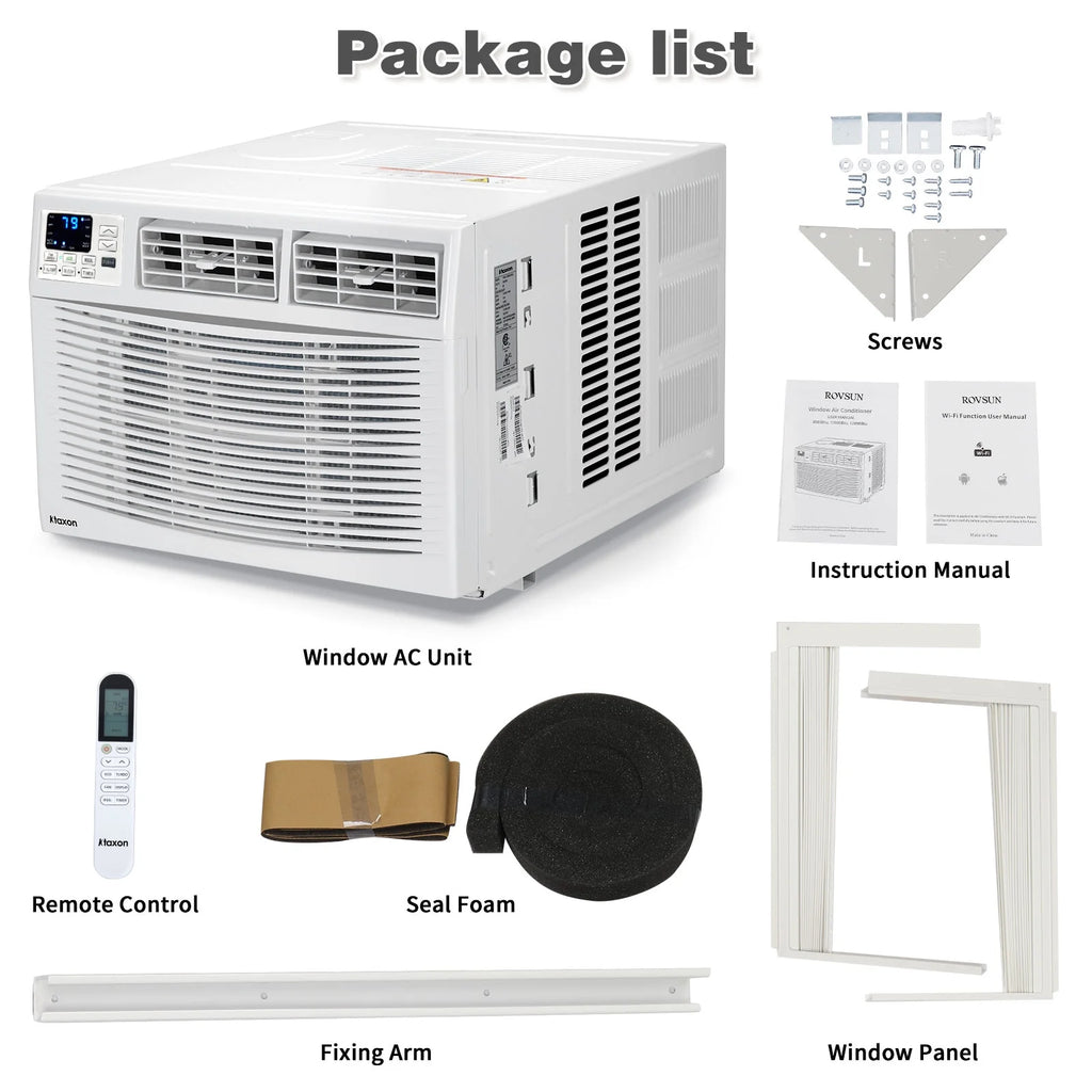 Ktaxon WiFi Enabled 8000 BTU Heat And Cool Window Air Conditioner With Wifi Controls