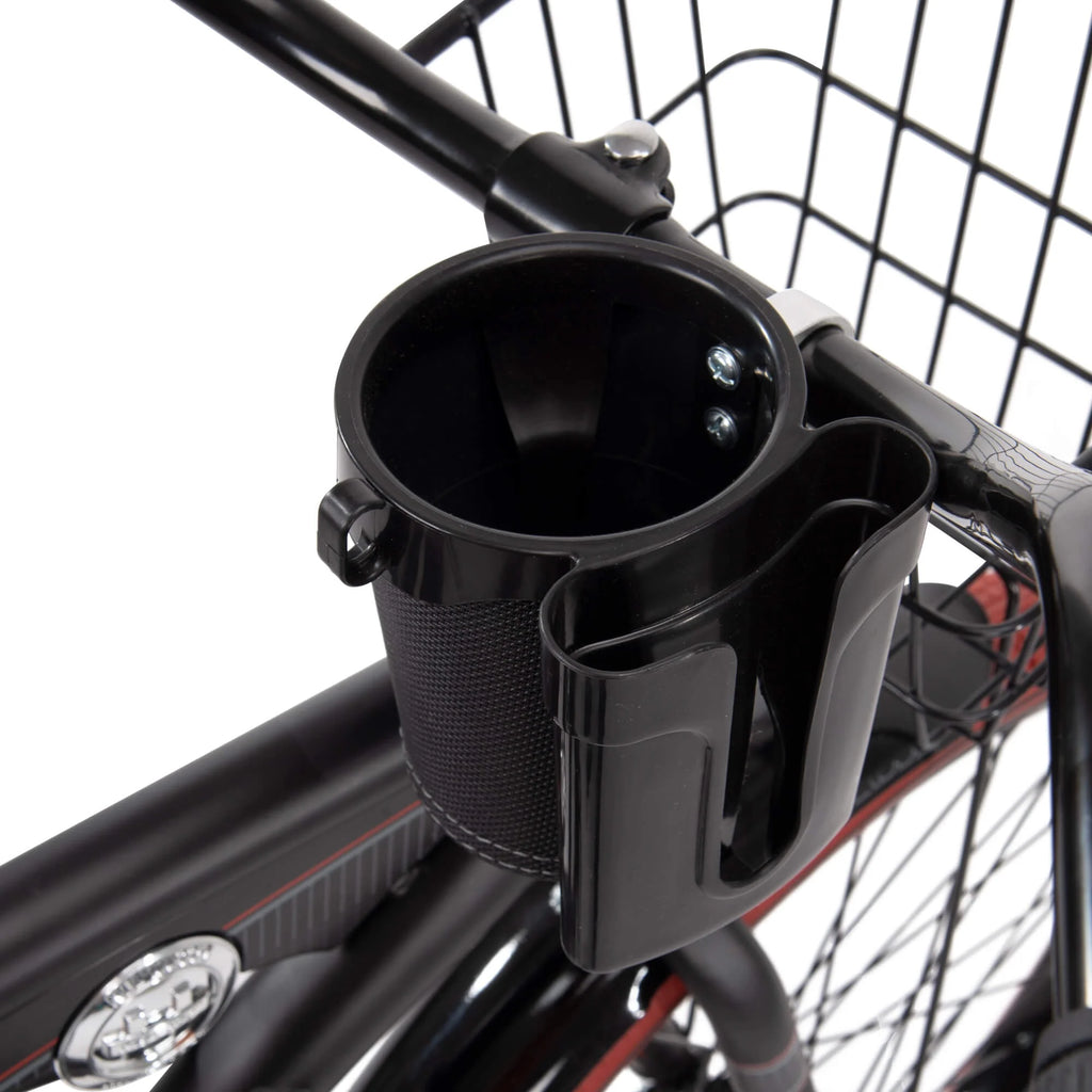 Huffy 26" Nel Lusso Cruiser Bike, Fits Riders 5'0"+, Matte Black, Adult, Men's