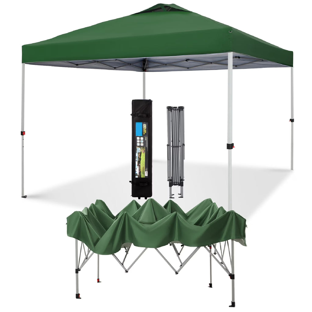 Phi Villa 10ft x 10ft Blue Pop Up Outdoor Canopy, Waterproof