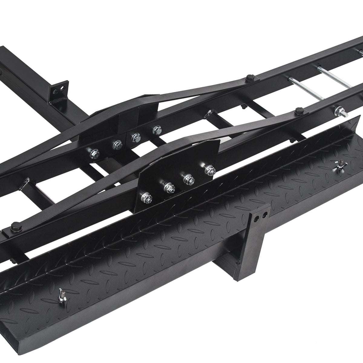 Kojem 500 Lbs Heavy Duty Motorcycle Dirt Bike Scooter Carrier Hitch Rack Hauler Trailer with Loading Ramp