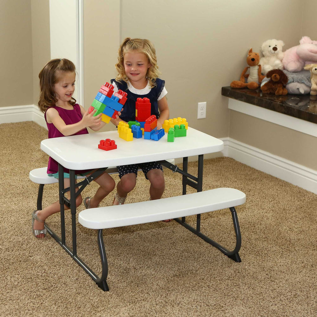 Lifetime Children's Picnic Table , White Granite (60239)