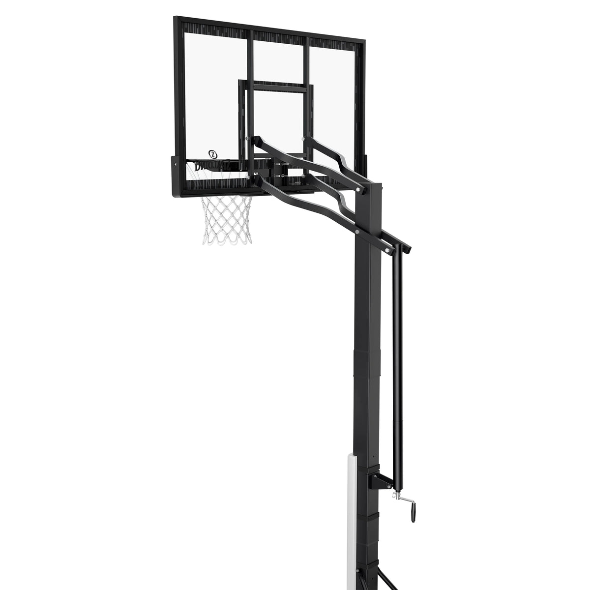 Spalding 60-Inch Portable Basketball Hoop with Acrylic Backboard, Screw Jack Lift & Arena Slam Rim-Outdoor Play