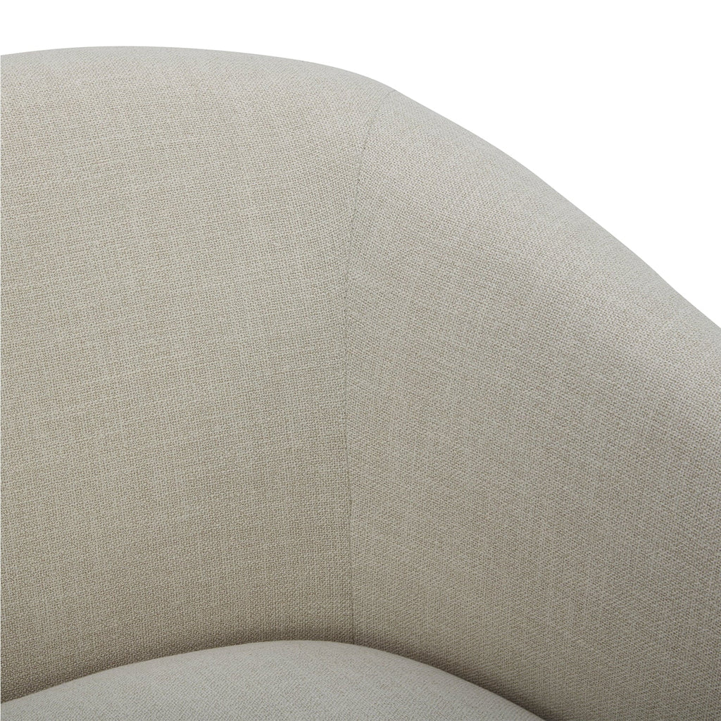 Better Homes & Gardens Bradford Wooden Base Modern Swivel Chair, Linen