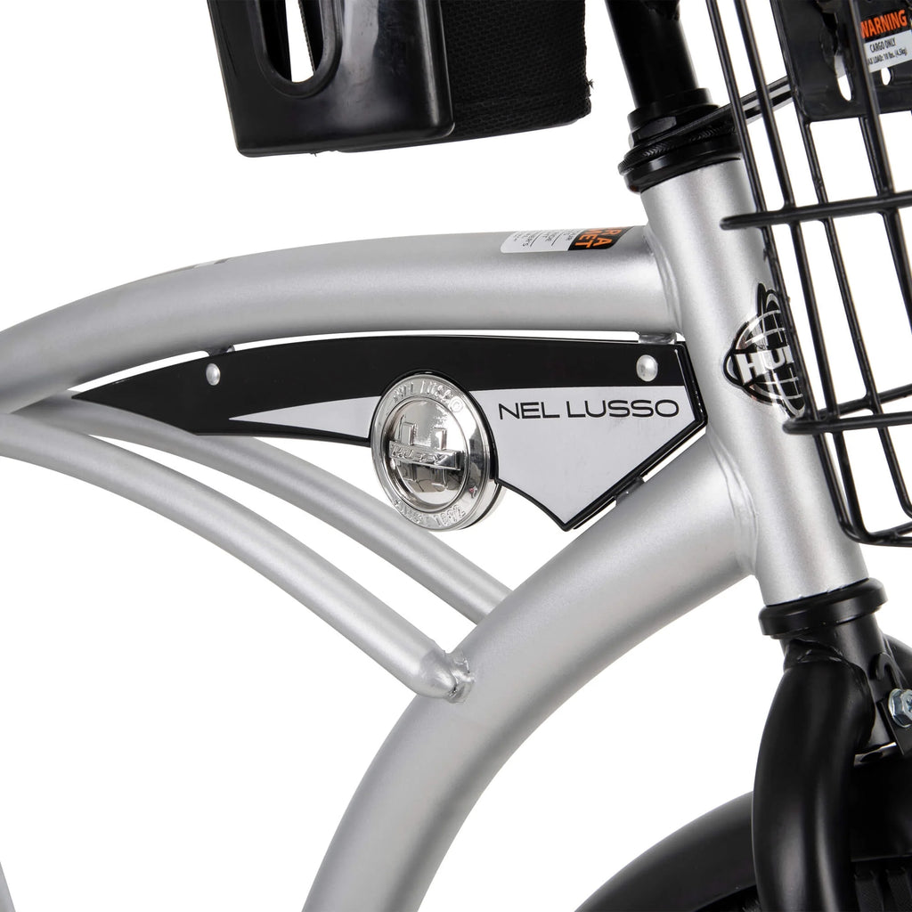 Huffy 26" Nel Lusso Cruiser Bike, Fits Riders 5'0"+, Matte Black, Adult, Men's
