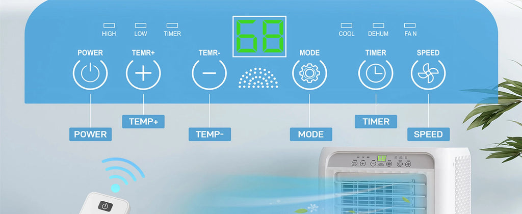 Litake 12000 BTU Portable Air Conditioner 4-in-1 Portable AC Unit Cool up to 550 sq.ft, Portable Air Conditioners, White