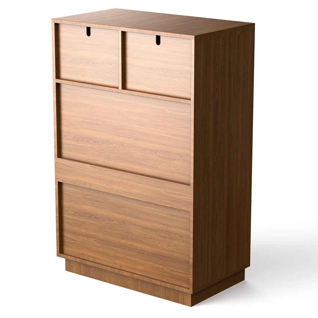 Wood Dresser, 6 Drawer Dresser for Bedroom, Modern Chest of Drawers with Deep Drawers Waterproof Living Room, Hallway, Entryway