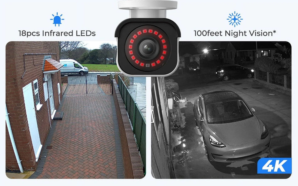 Reolink 4K 8CH Outdoor PoE Camera System,4Pcs 8MP Video Security Camera Smart Person/Vehicle Motion Detection,24/7 Recording