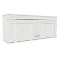 Inval Shaker Wall Mounted 2-Door Laminate Kitchen Cabinet 47"W, Washed Oak