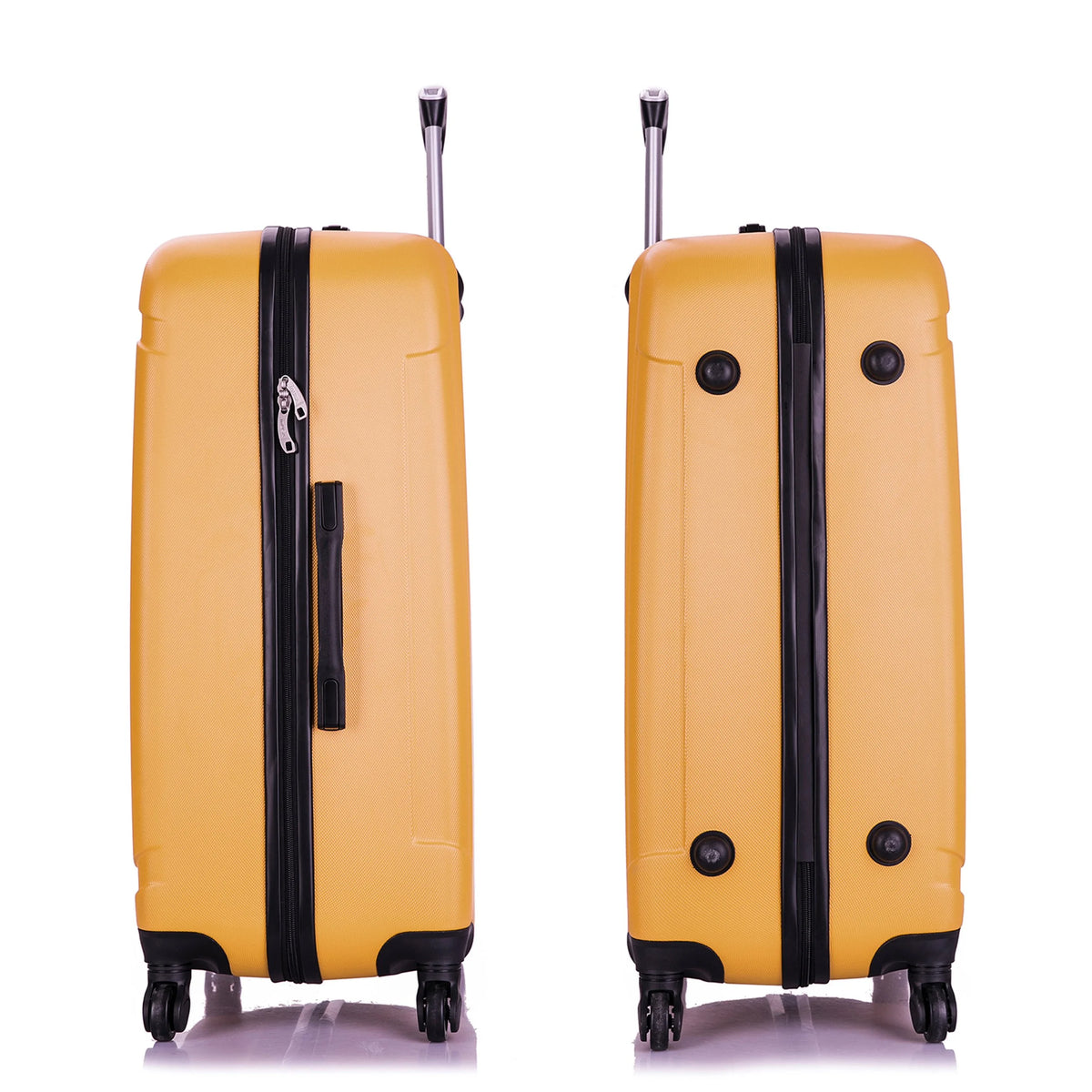 InUSA Pilot 3-Piece Hardside Luggage Sets with Spinner Wheels, Handle, Trolley, (20"/24"/28"), Blue