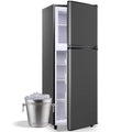 JIEJIA 5.0 Cu.Ft Apartment Size Refrigerators with Separate Freezer, 2 Door Refrigerator, Small Fridge with Freezer, Gray