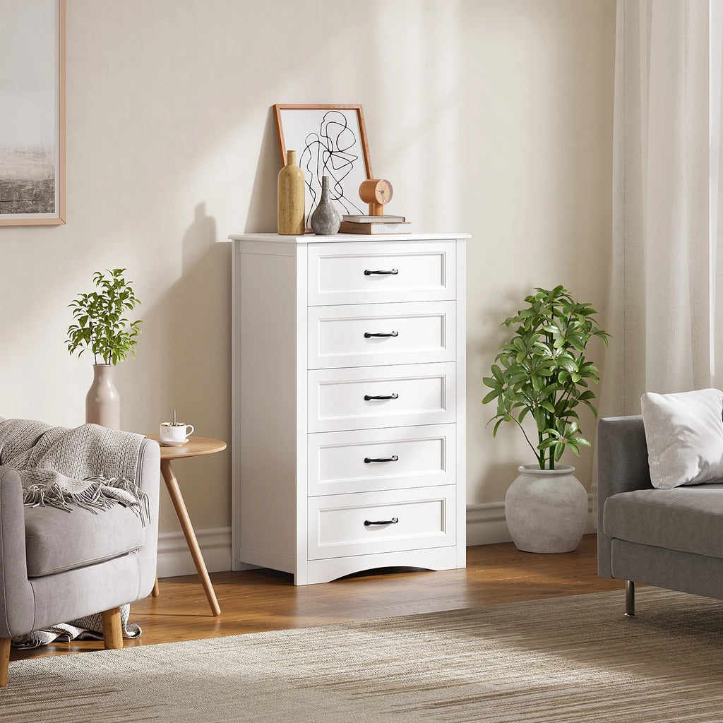 Dresser for Bedroom, Lofka 6-Drawer Wood Dresser with Anti-Tip Safety for Closet| Living Room